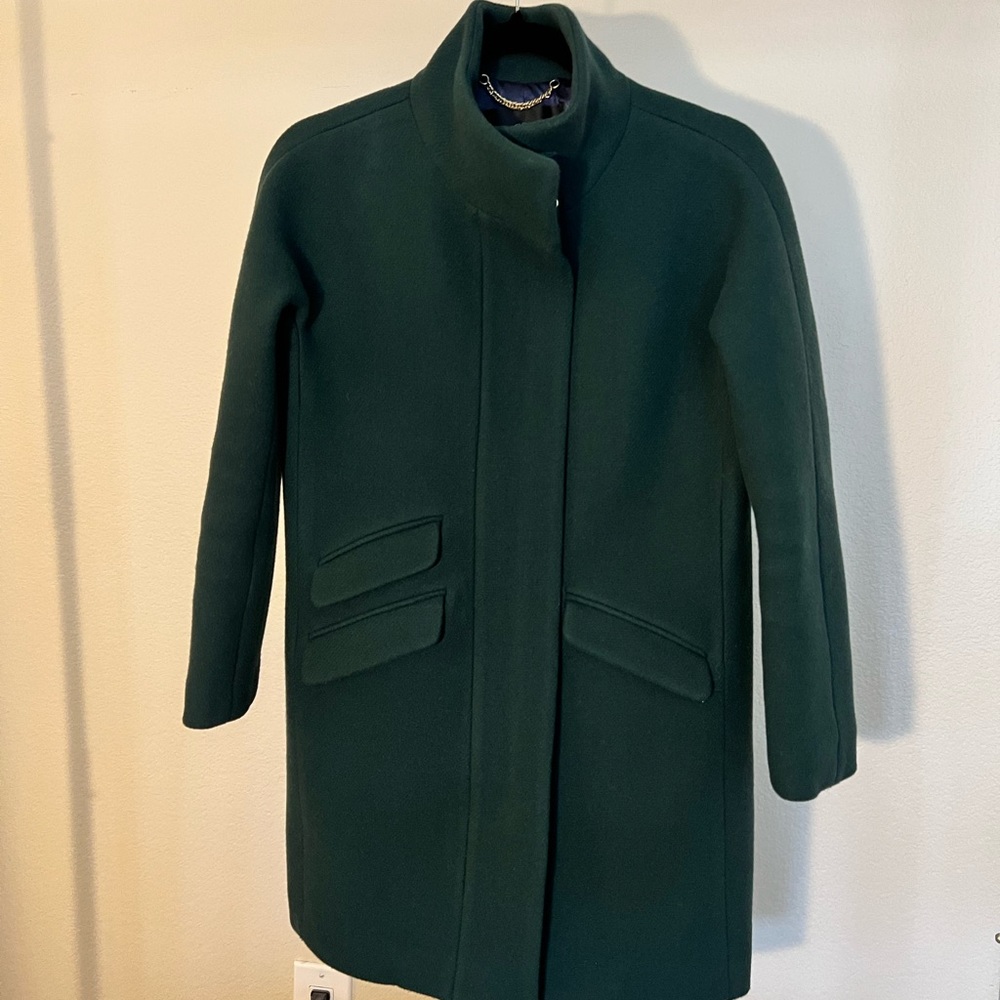 J. Crew Cocoon Coat in Italian Stadium Cloth Wool